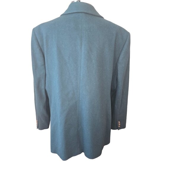 L.L. Bean Dark Green Womens Blazer Jacket Size 20 Wool Blend Classic Fit - Picture 3 of 6